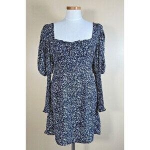 Urban Outfitters Kiss the Sky LARGE Mini boho hippie dress NWT Black